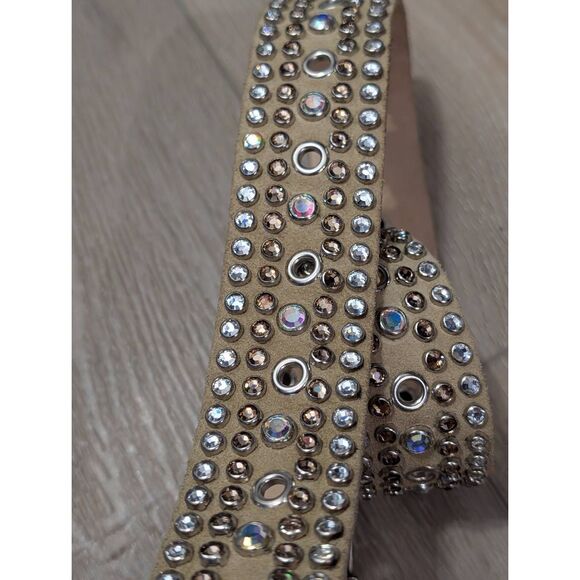 Leatherock Western Leather Belt – Womens 34 Medium Large USA Bling Boho Gypsy main image 4